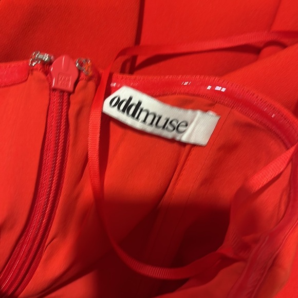 Oddmuse Red Strapless Dress - size XS - Picture 4 of 4